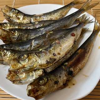 イワシのペペロンチーノ風焼き